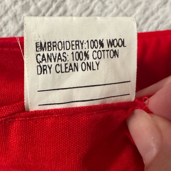 Needlepoint Cat Christmas Stocking - Picture 3 of 5